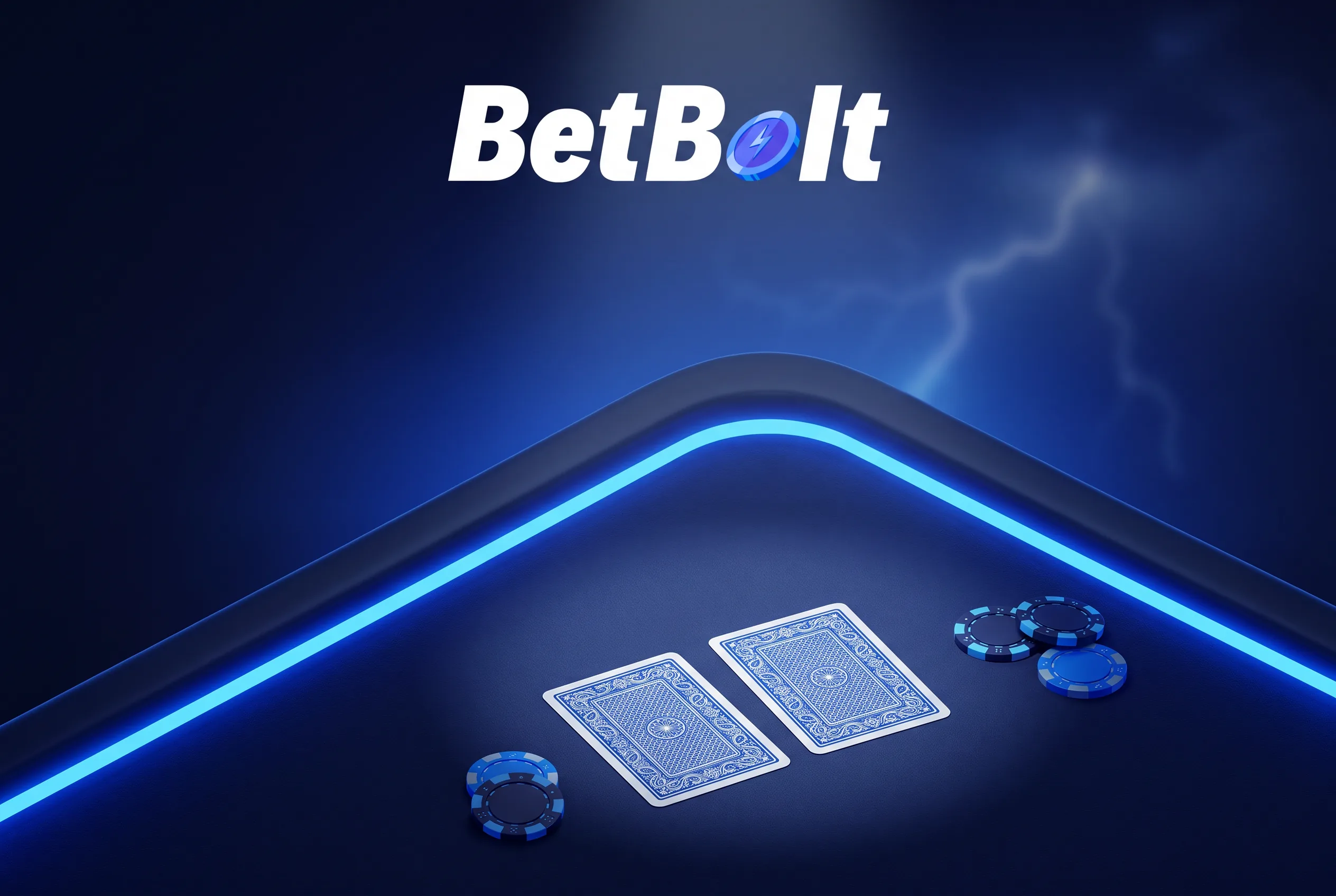 BetBolt live casino tables and playing cards